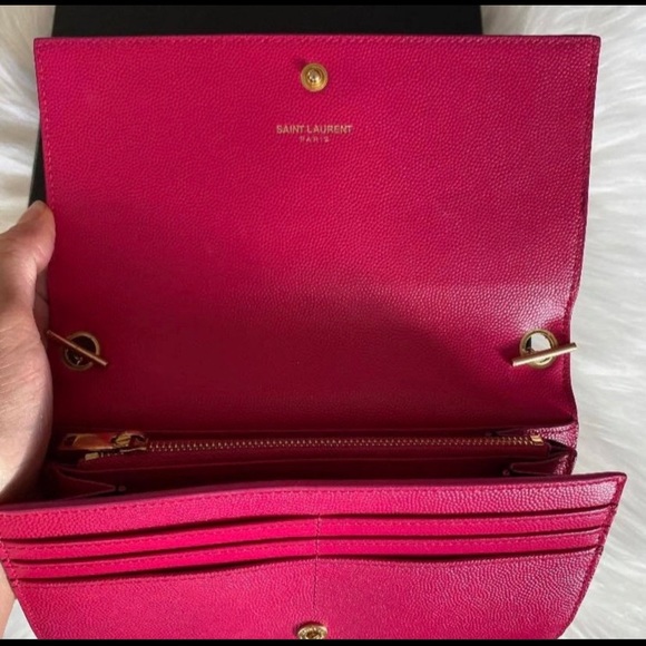 SOLD YSL Saint Laurent Wallet on a chain - Picture 4 of 13